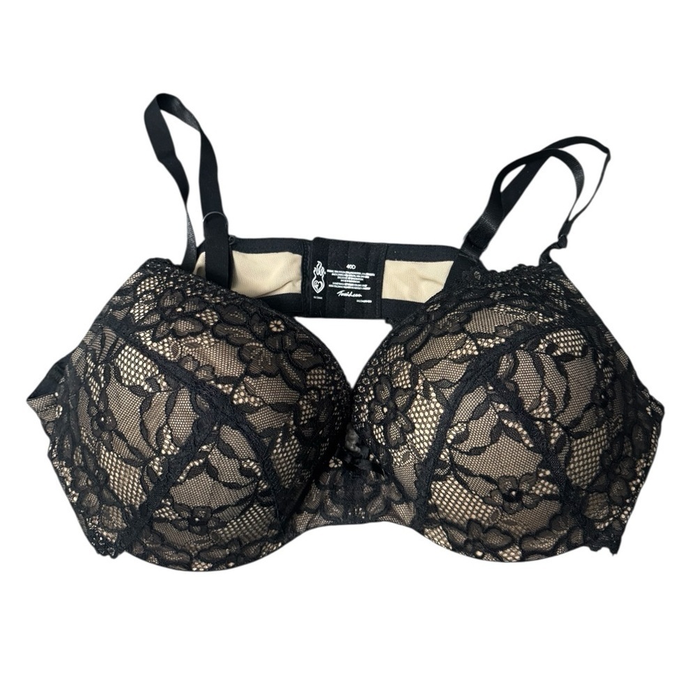 Torrid  Black Lace Bra Padded Size 40D